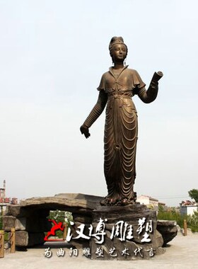 玻璃钢李清照人物雕塑铸铜女词人铜像名人雕像城市园林校园小品