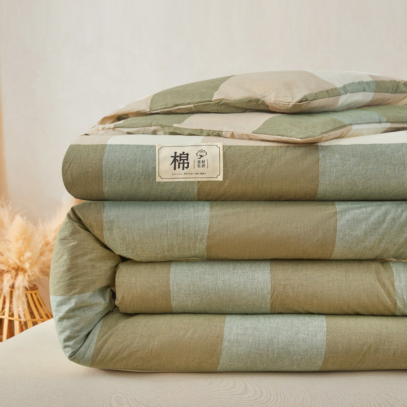 A类纯棉花被子全棉被胎可拆卸水洗被套棉絮加厚保暖春秋冬4季被芯,床上用品,棉花被,淘宝优惠券,粉丝福利购,淘宝优惠卷