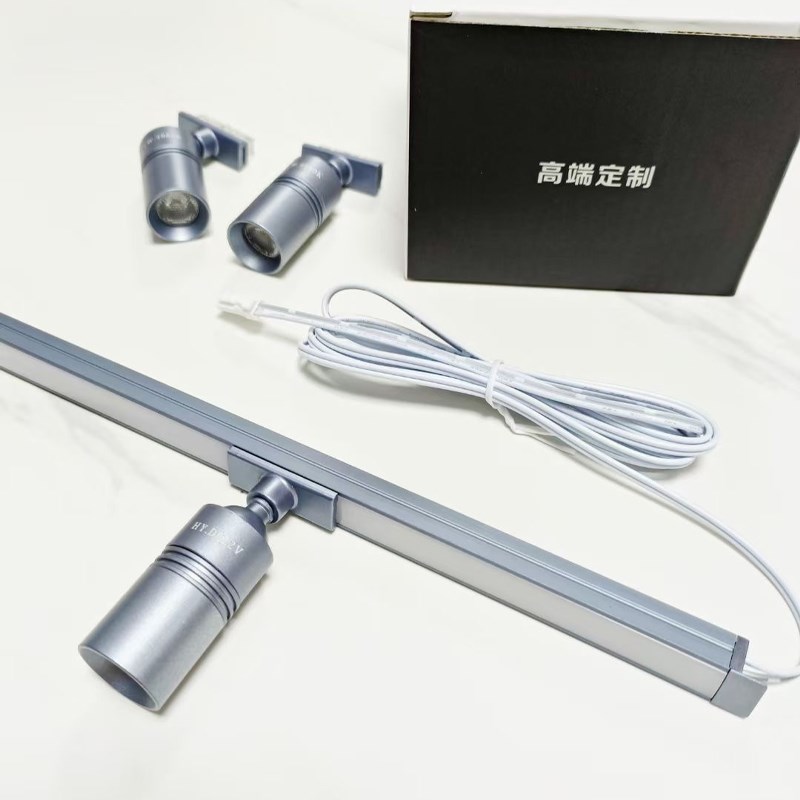 嵌入式1010免焊接橱柜灯带小射灯鞋柜展示柜灯条酒柜手办柜线条灯