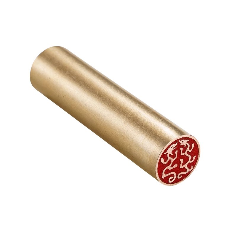 双龙小印传统文化礼品黄铜印章闲章仿古成品引首章书画名章铜篆刻