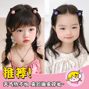 儿童浏海前额发夹小号猫耳朵豆豆抓夹宝宝碎发夹子小女孩女童头饰