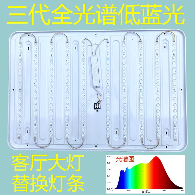 【三代全光谱】RA98高显指护眼灯芯低蓝光客厅吸顶灯替换灯条光源
