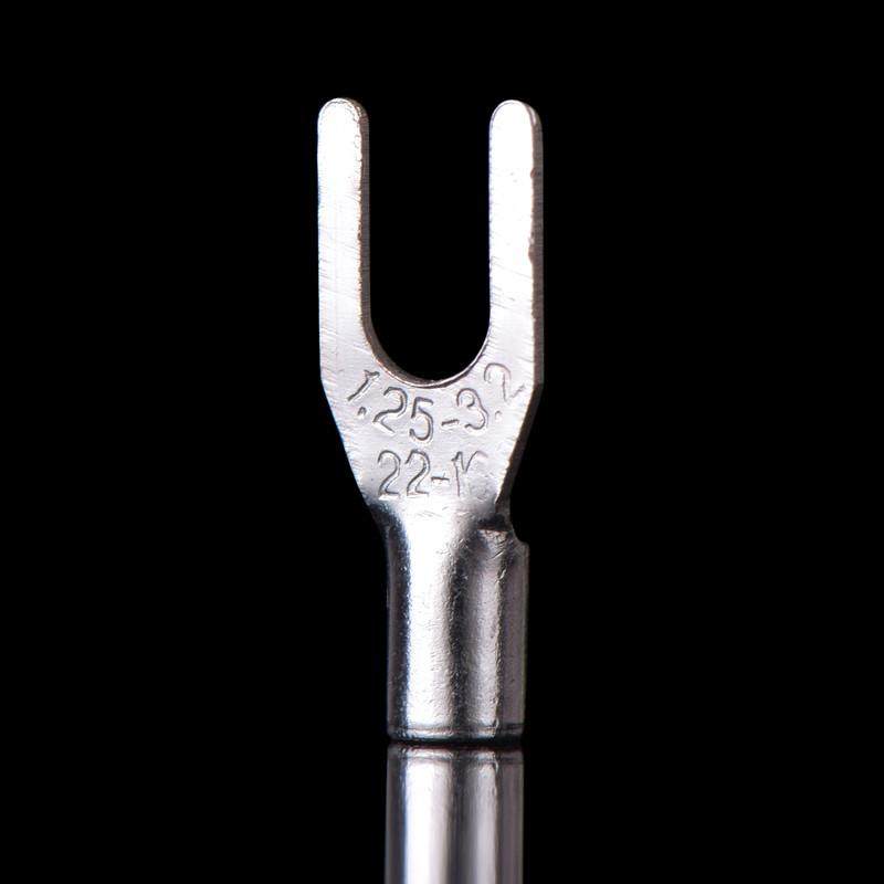 紫铜焊口SNB1.25-3（3.2） 叉型裸端头U型叉形冷压接线端子 厚0.6