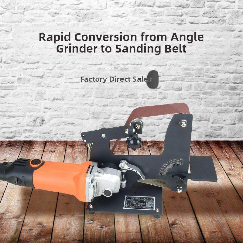 角磨机改装砂带机DIY手工研磨抛光金属木支架小斜角研磨,五金/工具,砂带机,淘宝优惠券,粉丝福利购,淘宝优惠卷