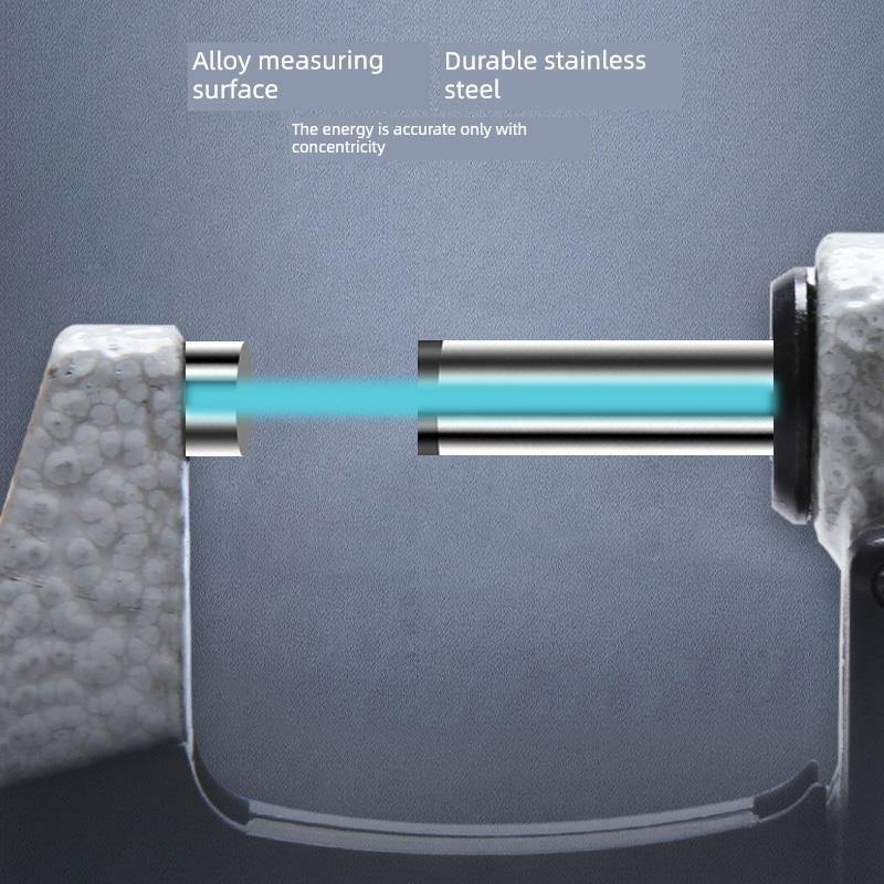 德国数显千分尺高精度测厚仪螺旋千分尺数显外径测厚卡尺