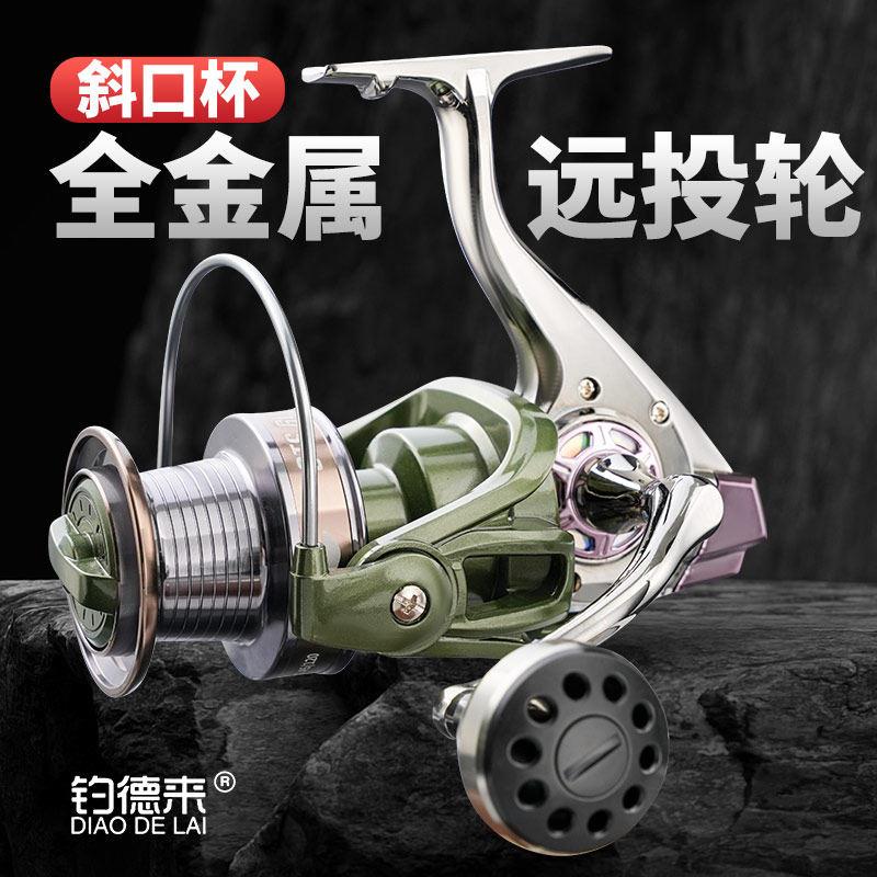 适用禧马诺卷线器远投轮大物海杆无间隙渔轮大号金属轮防水鱼线轮