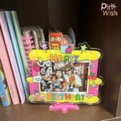 pinkwish白昼梦拍立得照片相框摆台原创可爱生日5寸亚克力立牌