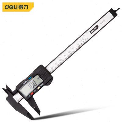 得力卡尺高精度游标卡尺数显数字电子小型塑料翡翠珠宝专用测量