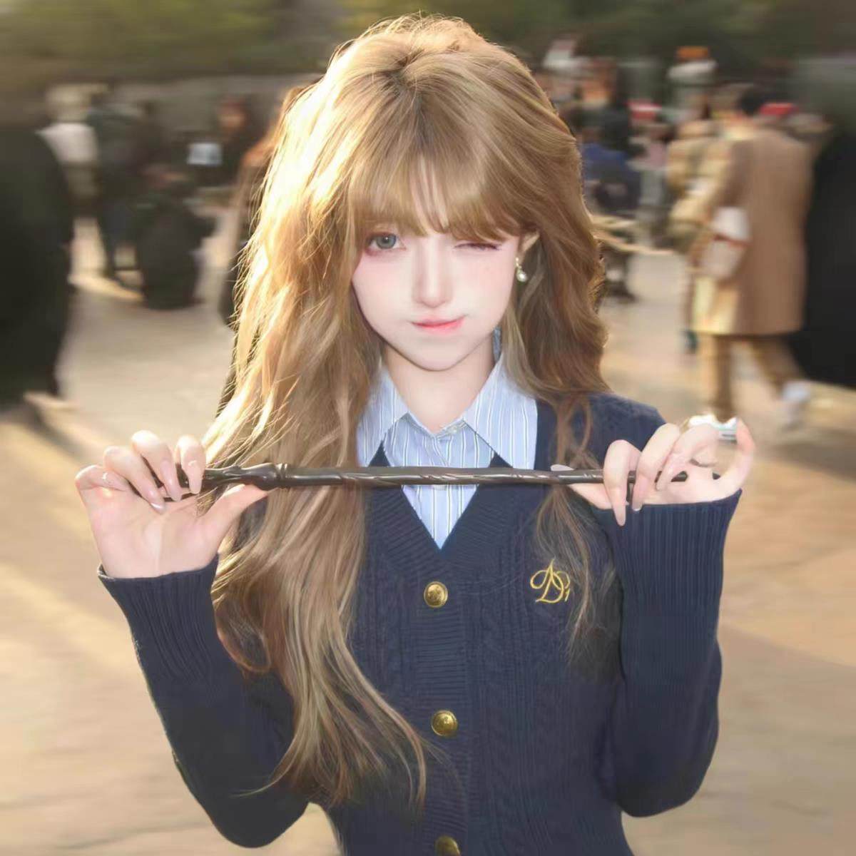 假发女长发网红自然彷真全头套式韩式大波浪长卷发时尚圆脸假发套,美发护发/假发,日常整顶假发,淘宝优惠券,粉丝福利购,淘宝优惠卷