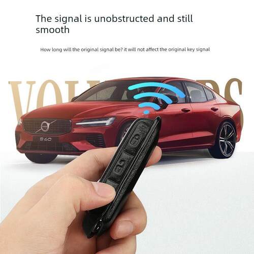 2024沃尔沃S90钥匙套真皮Xc90 S60 Xc40 V60 Xc60汽车钥匙包扣