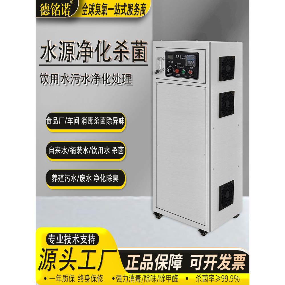 50克水冷臭氧发生器水处理工业桶装水产养殖食品厂100g臭氧消毒机
