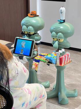 鱿鱼装饰巨型地板托盘1m存储入口存储礼品卡通礼品家移动