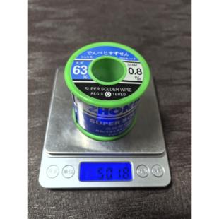 包邮中亚焊锡丝63A%高纯度免清洗0.8mm低温松香芯高亮特