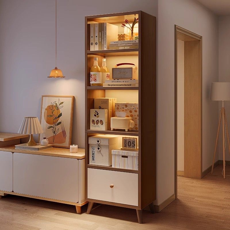 窄书柜落地多层置物架客厅靠墙收纳展示架子电视机旁简易小型书架,住宅家具,单个书柜,淘宝优惠券,粉丝福利购,淘宝优惠卷