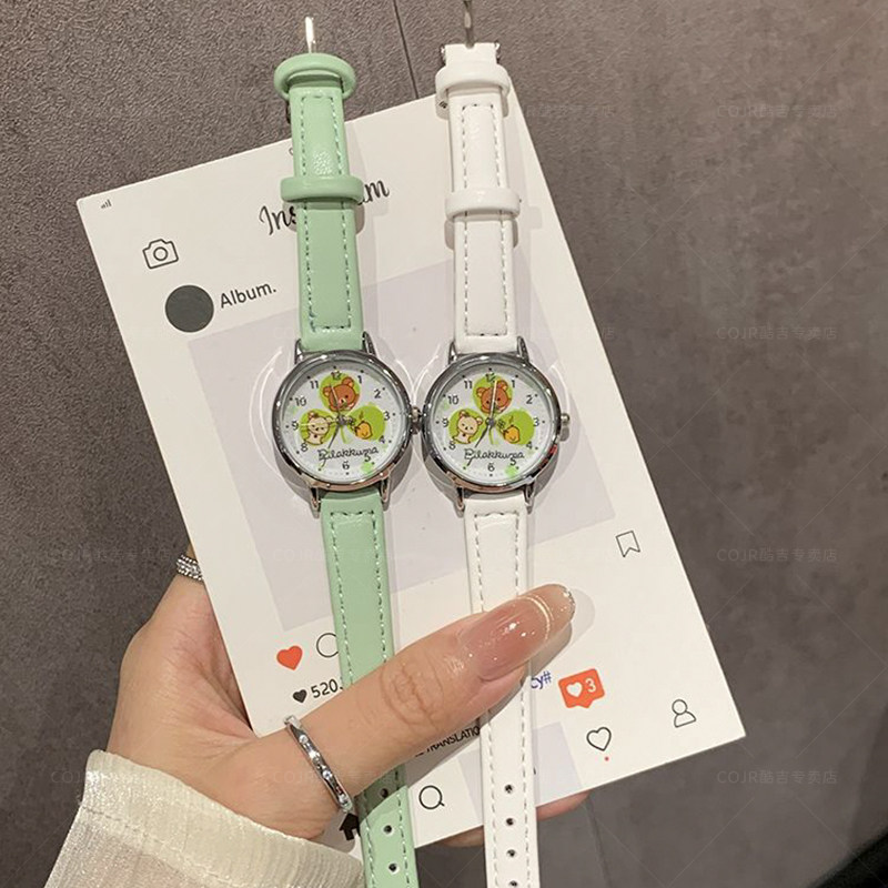 日系轻松熊联名手表女款初高中学生ins风高颜值儿童女孩新年礼物