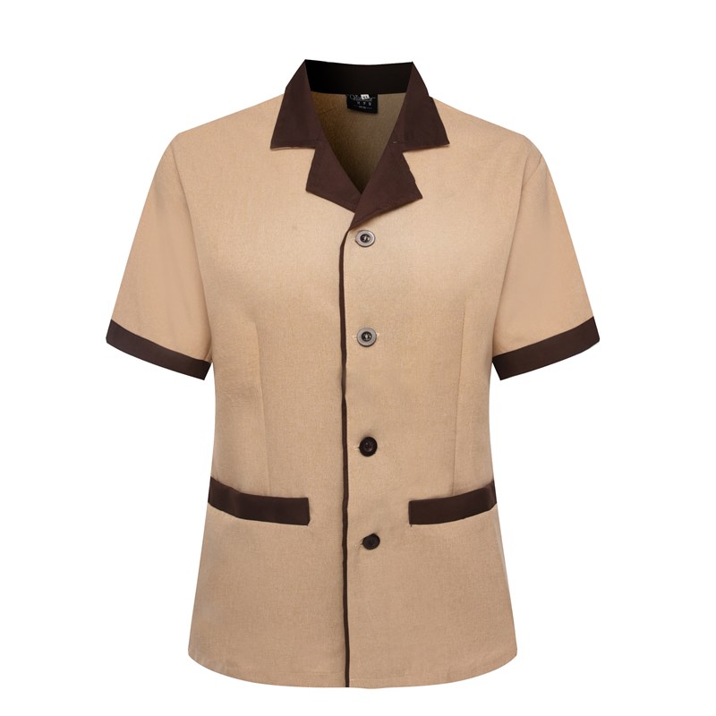 酒店保洁工作服短袖薄款清洁扫地园林阿姨洗碗工衣后勤PA制服长袖