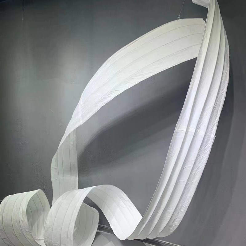 婚庆道具软装造型条设计纸艺自由飘带舞台装饰吊顶皱纹纸弯曲彩条