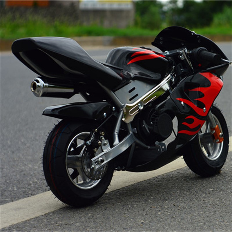 免费加粗链条新款迷你小摩托车跑车小型摩托车49-50c成人儿童汽油