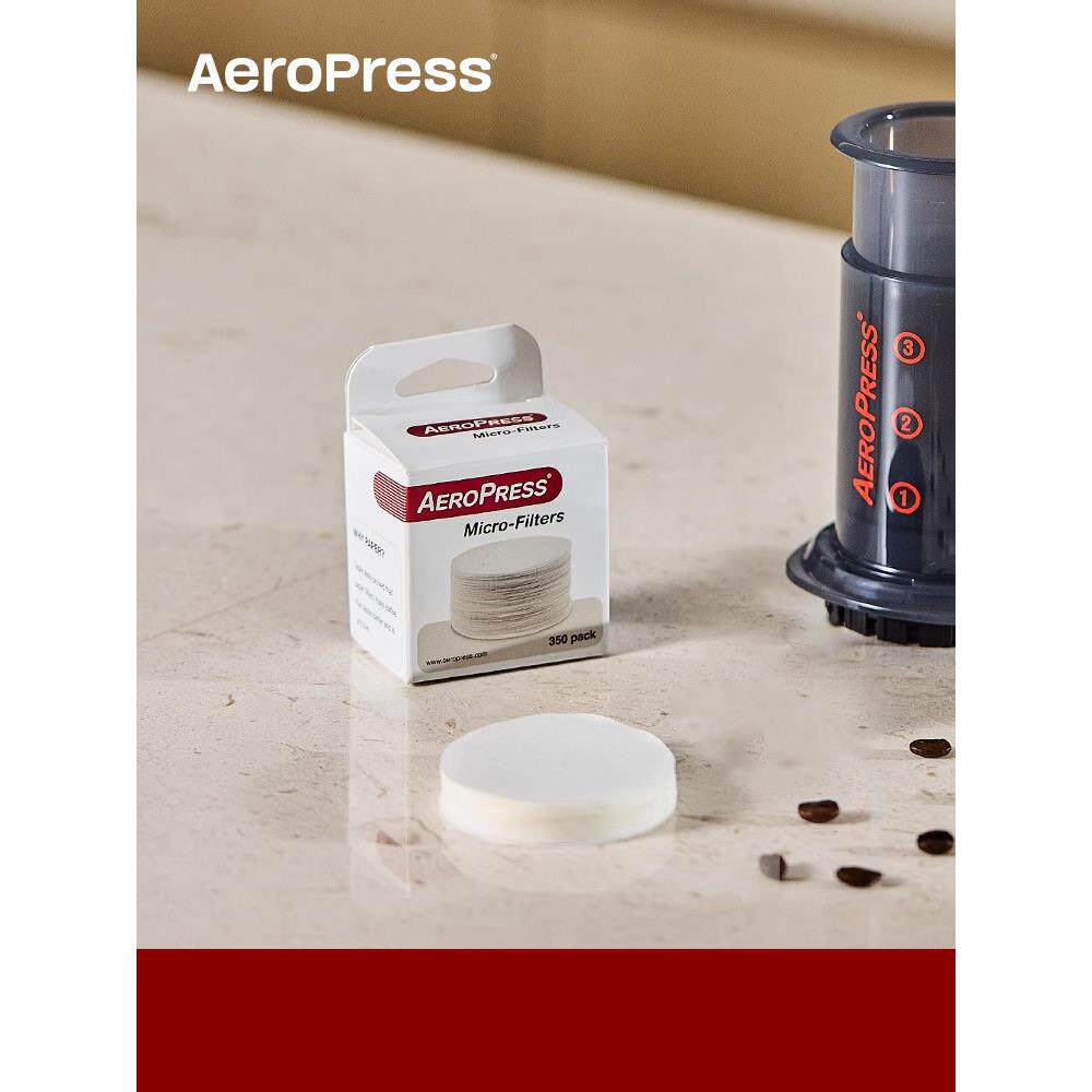 官方正品 AeroPress爱乐压咖啡滤纸 爱乐压GO咖啡壶滤纸 手冲户外
