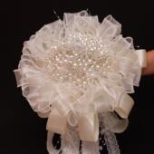 珍珠手捧花新娘出嫁结婚重工高级婚纱权杖diy材料包领证拍照礼物