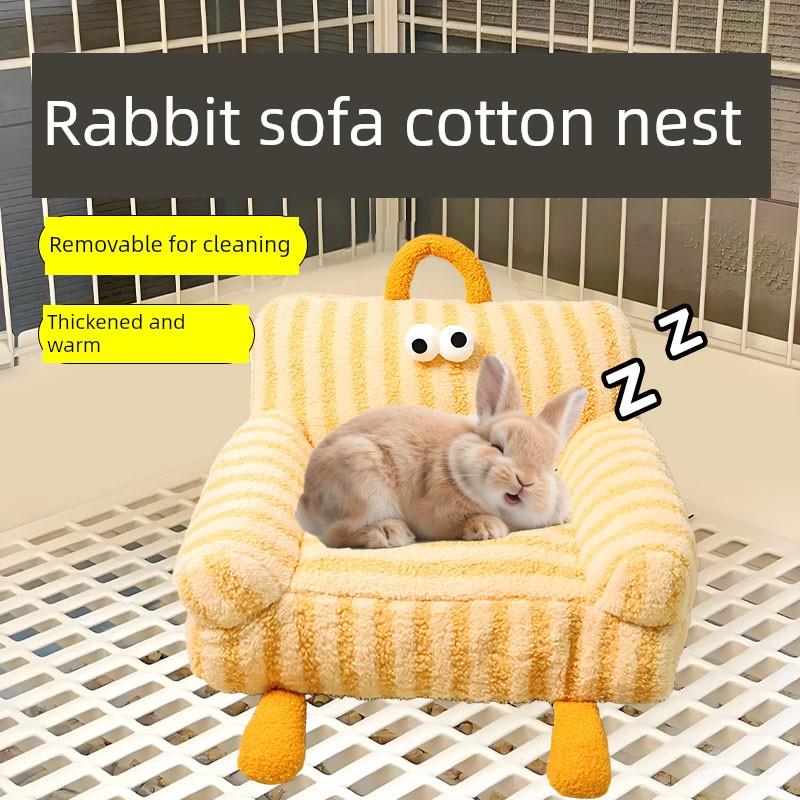 兔子窝专用窝垫睡觉沙发大号保暖睡窝冬天毛绒生活装饰侏儒用品