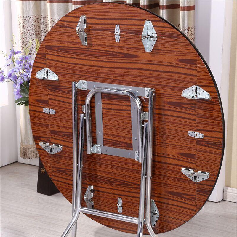 折叠式方形圆桌简易餐桌麻将桌简易折叠式餐桌实木大圆桌家方桌