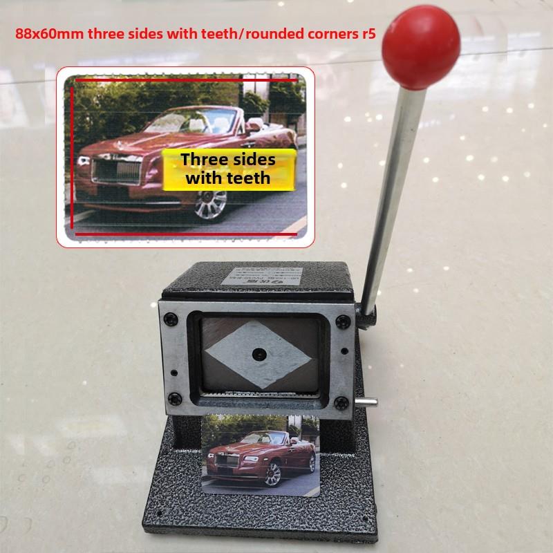 Pvc重型驾驶证照片卡切割机图像切割机88X60Mm台式驾驶证冲孔机三