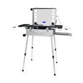 2025新款 obox化妆箱专业跟妆师专用铝镁合金跟妆箱带灯镜子拉杆箱