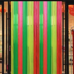 透气餐厅装 细条家用商用条状 饰商家门帘塑料条丝彩色手撕自装 夏季