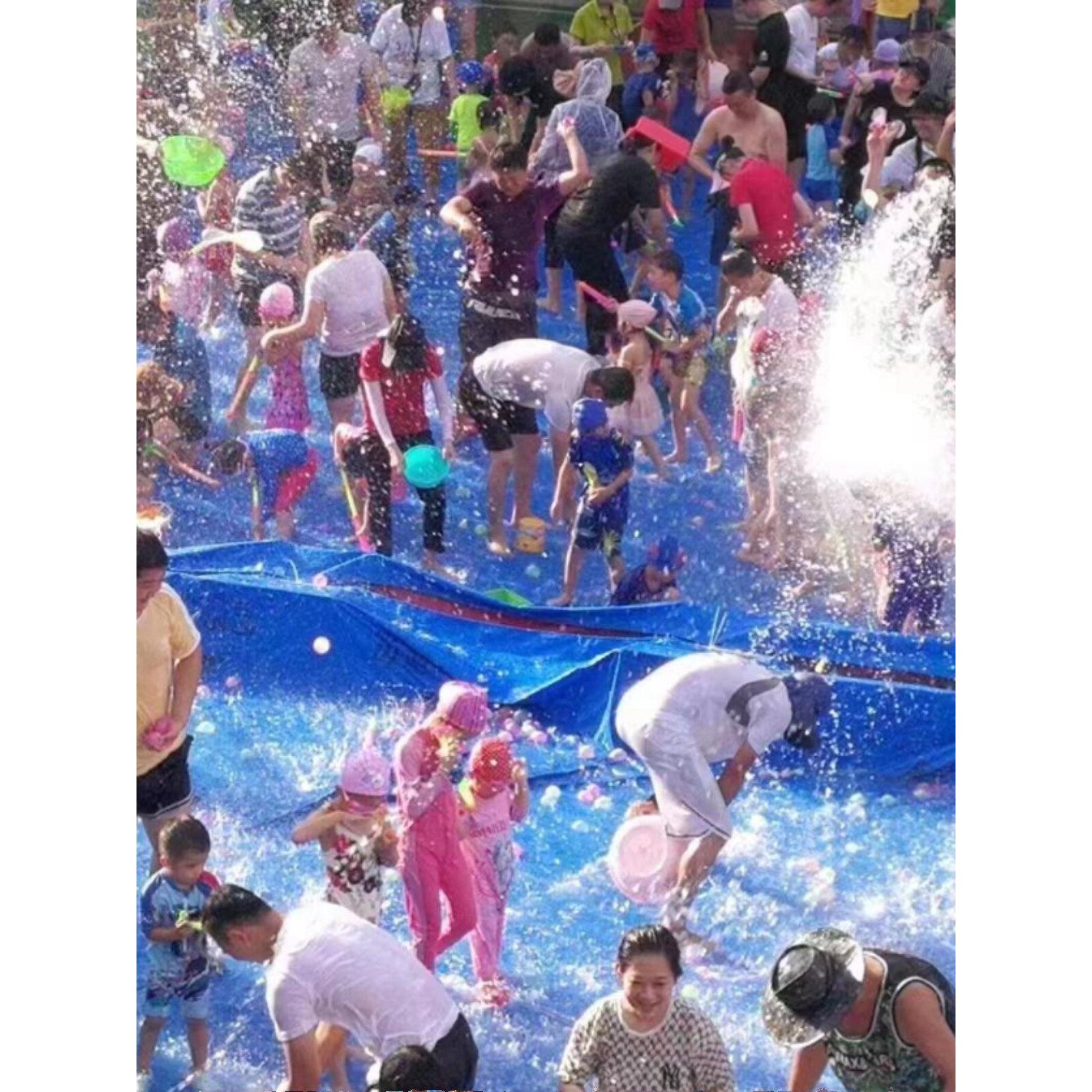 幼儿园活动防水布玩水雨布水上乐园水池布防雨布加厚防滑篷布遮阳