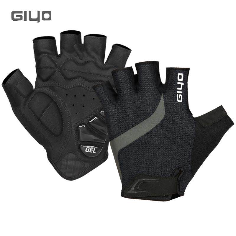 GIYO自行车半指手套液态矽胶减震防滑透气山地公路骑行短指S-16