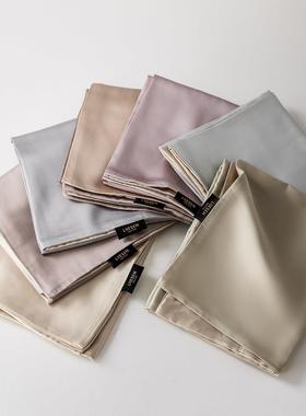 清仓120支LF兰精双面天丝枕套一对 纯色简约风凉感冰丝枕头罩2个