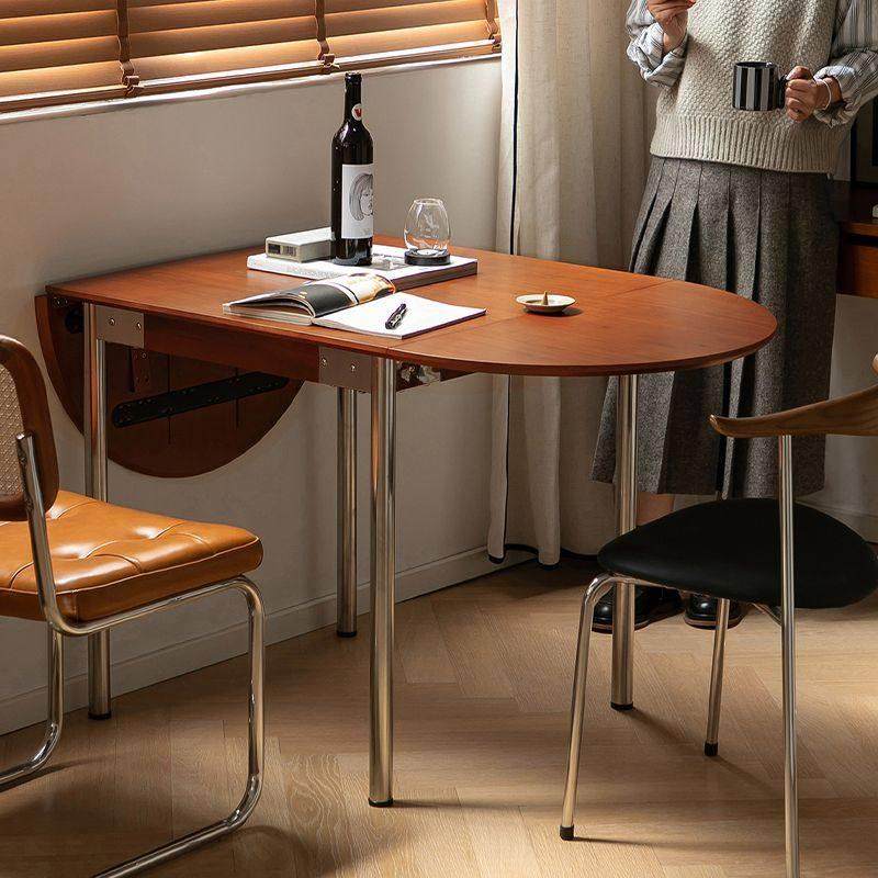 中古实木折叠餐桌家用小户型可伸缩方圆两用饭桌高级感洽谈办公桌,住宅家具,实木餐桌,淘宝优惠券,粉丝福利购,淘宝优惠卷