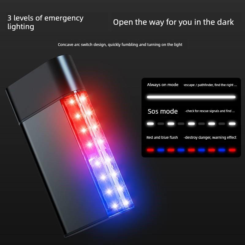 汽车安全锤多功能手电筒应急灯三合一汽车破窗器报警逃生锤带光