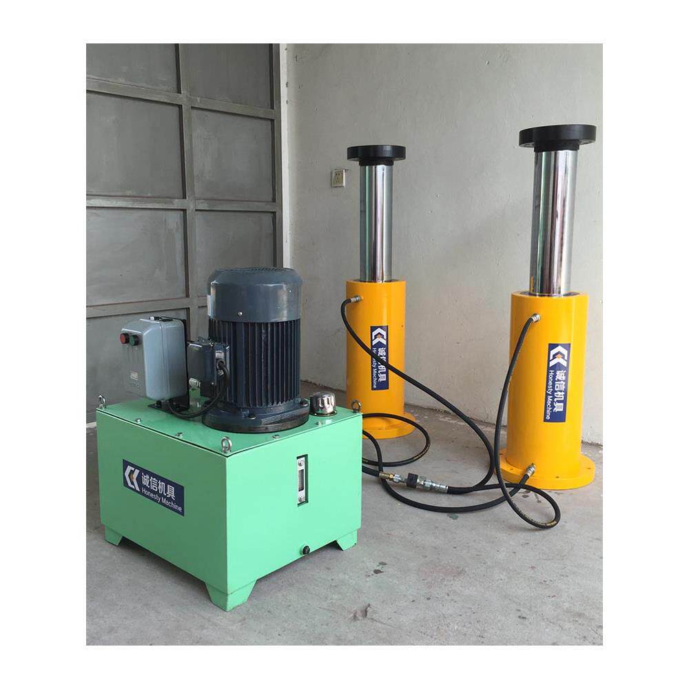电动液压0kg顶50吨100t 200吨320t500分离式同步顶升水平倒置缸