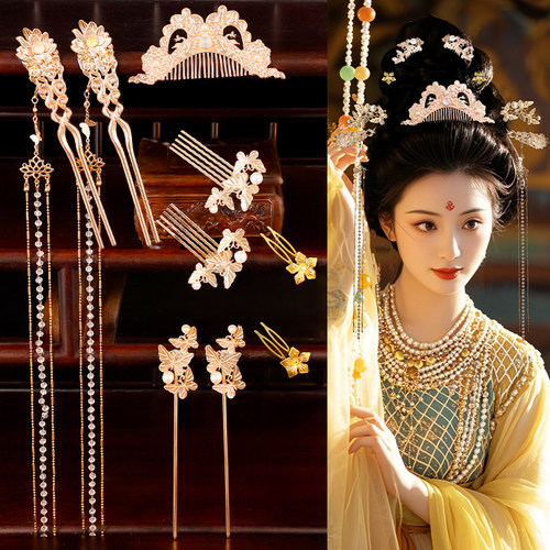 汉服明制古风发饰套装