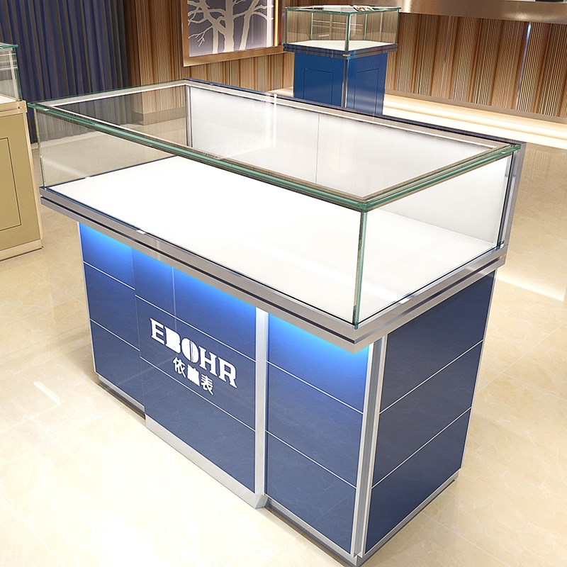 玻璃展示柜珠宝柜台精品陈列柜商品展示架首饰货架饰品展示台定制