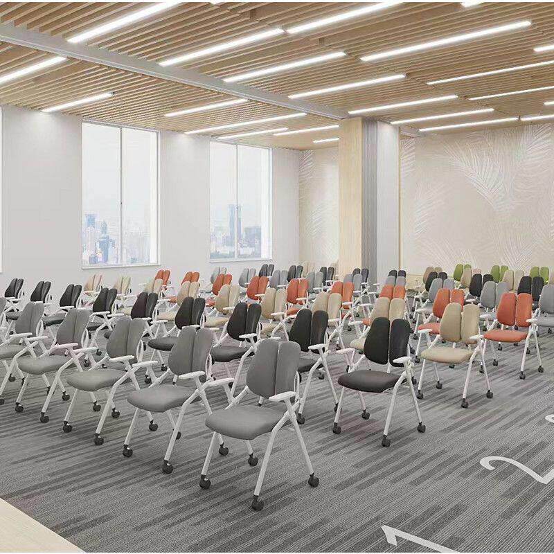 折叠培训椅带桌板会议椅带写字板会议室开会椅培训班桌椅一体椅子
