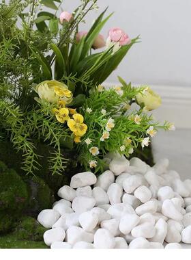 模拟绿色植物景观设置餐厅隔断商店花园场景插花角落花槽花箱植物
