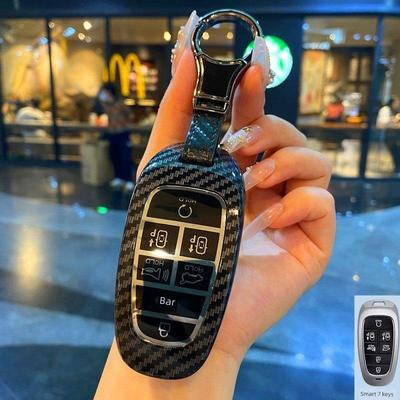 适用现代帕里斯帝钥匙套NEXO途胜L艾尼氪5 IONIQ壳Tucson汽车包扣