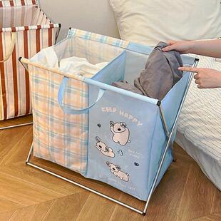 分区脏衣篓可折叠脏衣服收纳筐家用高颜值大容量洗衣篮口篓污衣篮