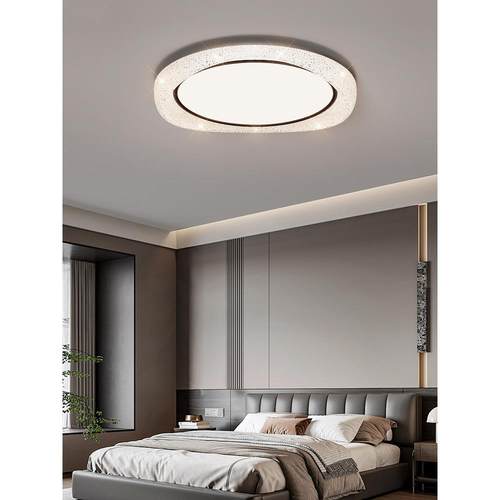 意式极简卧室吸顶灯中古风个性创意全光谱护眼灯高级感书房灯新款