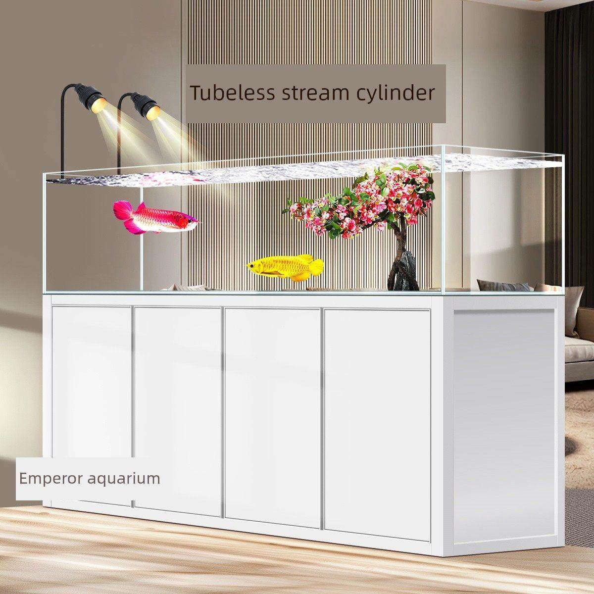 新型无管配件流缸生态景观空气缸客厅家用屏底过滤鱼缸柜水族,宠物/宠物食品及用品,桌面缸,淘宝优惠券,粉丝福利购,淘宝优惠卷