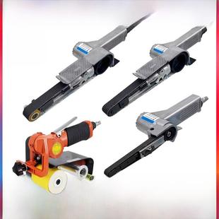 台湾气动拉丝机皮带磨砂机小型不锈钢拉丝机手持式抛光机10*300mm