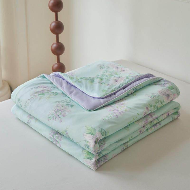 2025新款A类冰淇淋凉感丝夏被可机洗冰丝夏凉被夏季薄款空调被子,床上用品,化纤被,淘宝优惠券,粉丝福利购,淘宝优惠卷