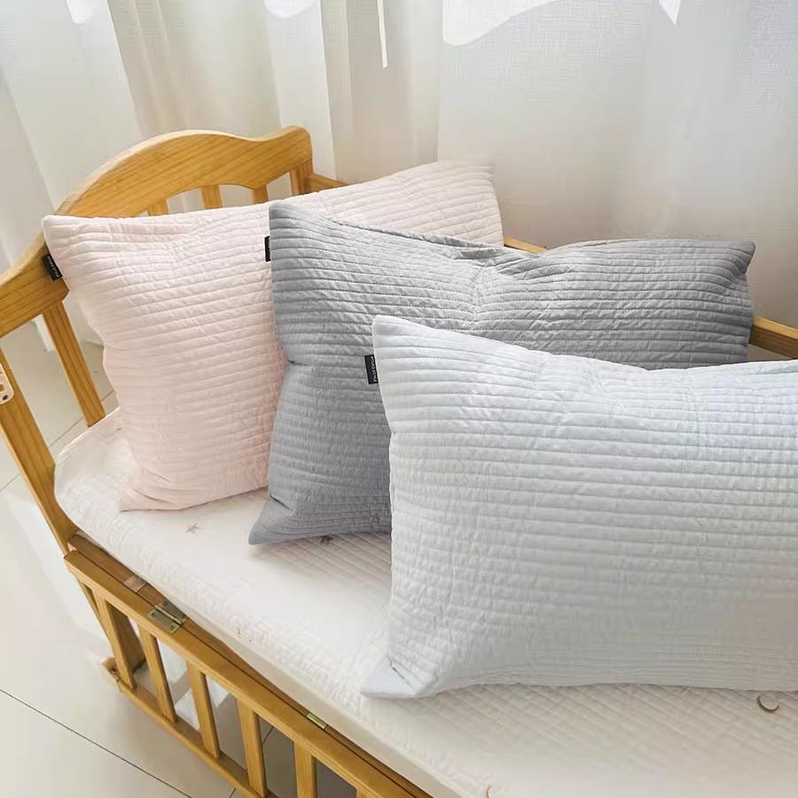 a类儿童枕套乳胶枕头皮30*50/35*55/40*60/双面用纯棉绗缝枕芯套