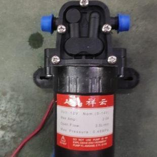 12伏电动喷雾器水泵增压泵隔膜泵配件水泵 祥云农用背负式