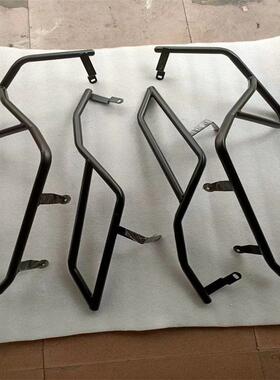 建设踏板摩托车UY125保险杠JS125T-10D碳钢前后保护杠防摔杠