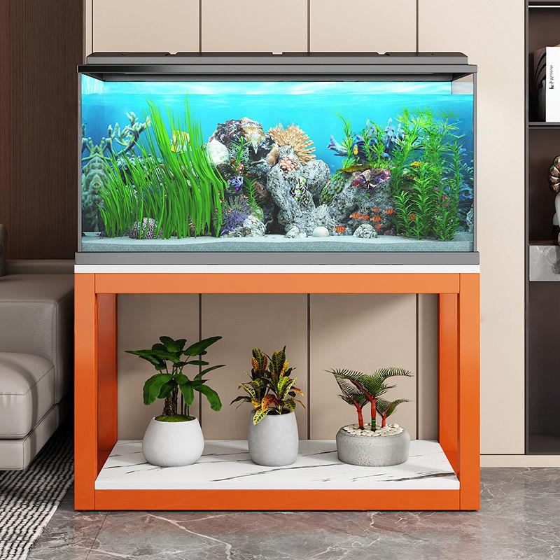 2025新款鱼缸架子定制工业风超强承重两层置物落地架鱼缸底座简约