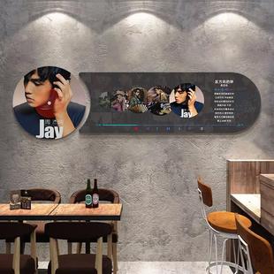 Jay周杰伦黑胶唱片歌词专辑周边墙面装饰贴画 画网红打卡拍照区摆